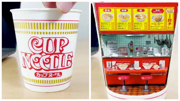 Nissin Cup Noodles Builds An Entire Mini Ramen Restaurant Inside Empty Packaging Designtaxi Com