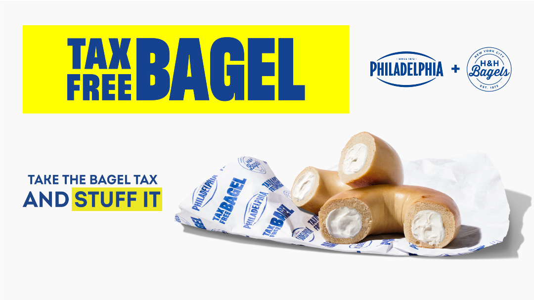 Philly Cream Cheese Serves ‘TaxFree’ Bagel So You Won’t Be Stuck With