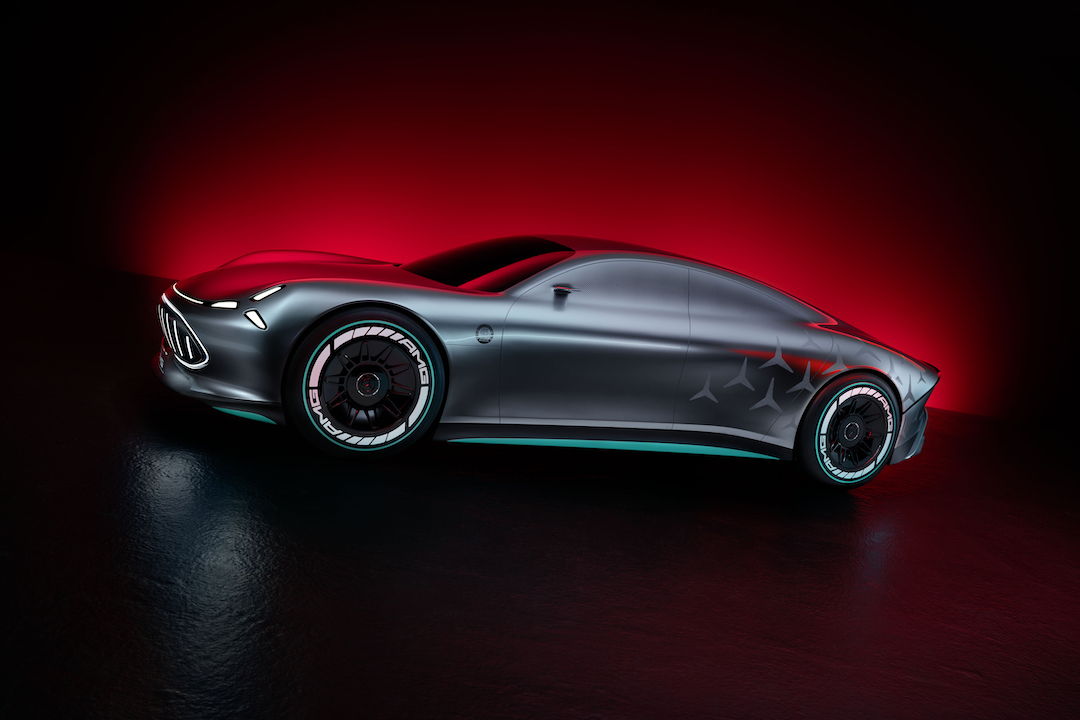 MercedesAMG Previews Its First AllElectric Sports Car In Striking