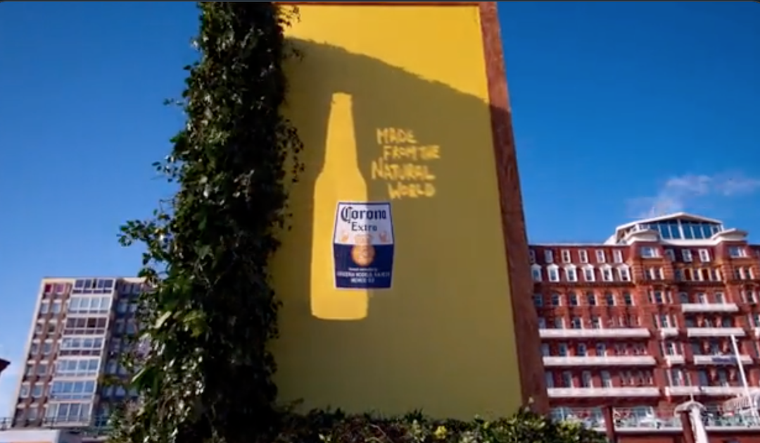 Corona Creates ‘Natural’ Billboard That Only Comes Complete With The Sun’s Help