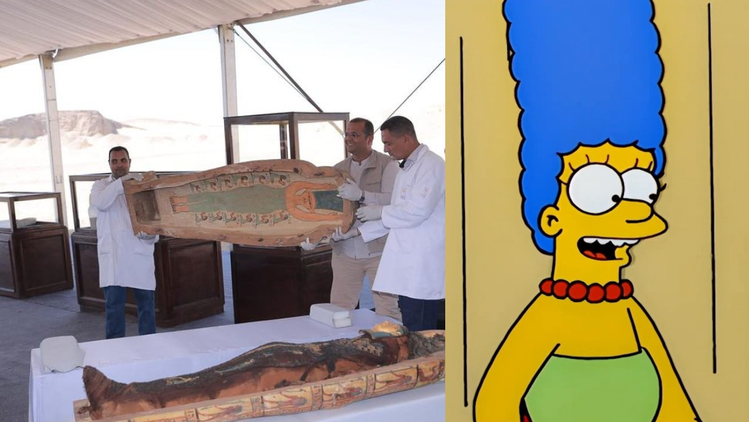 ‘Marge Simpson’ Greets Archaeologists At Ancient Egyptian Cemetery ...