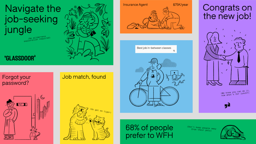 Glassdoor Unleashes Vibrant Brand Identity, Its ‘Most Dramatic