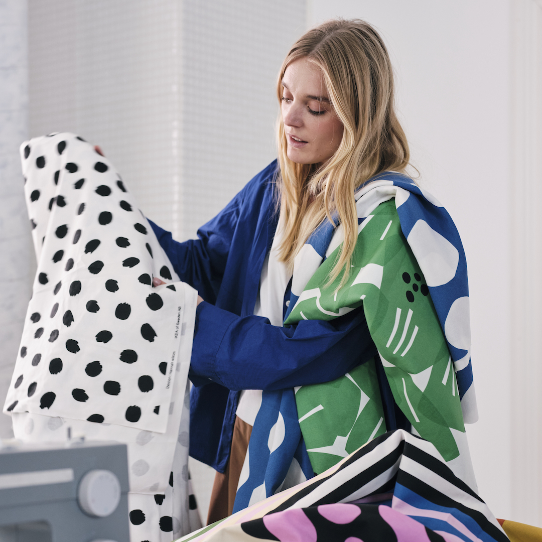 IKEA Swaps Out Furniture For Fabrics With Vibrant Line That’s Sew ...