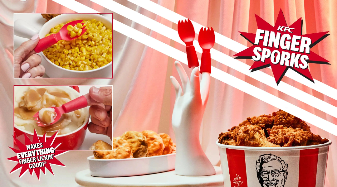 KFC Debuts Sporks For Your Fingers To Pick Up The Last Drop Of Gravy ...