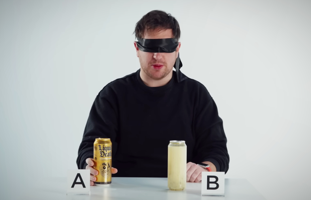 Liquid Death’s Comical Blind Taste-Test Ad Sends Social Media Users In ...