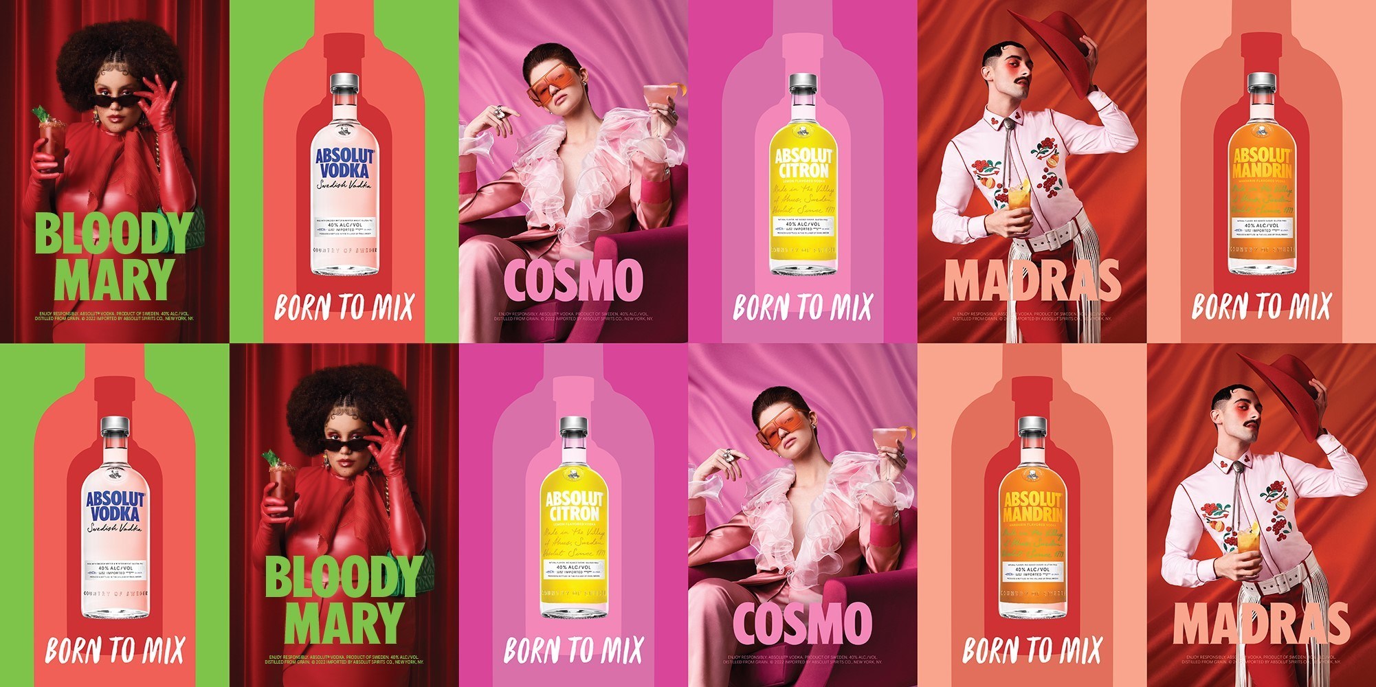 Absolut Vodka Shows People Are ‘Born To Mix’ In Its Largest Campaign In A Decade