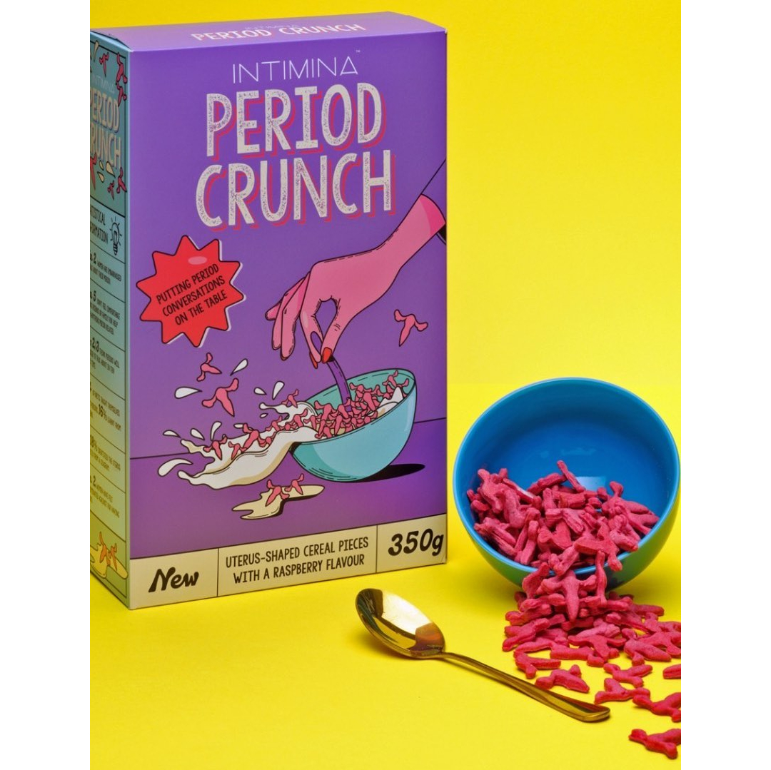 ‘Period Crunch’ Cereal Shaped Like Uteruses Aims To Crunch Menstruation