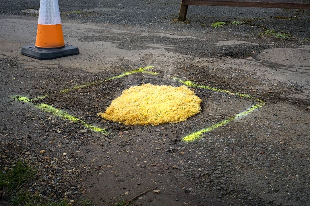 Pot Noodle Fixes Problem Of Abundant Potholes By Filling Them With