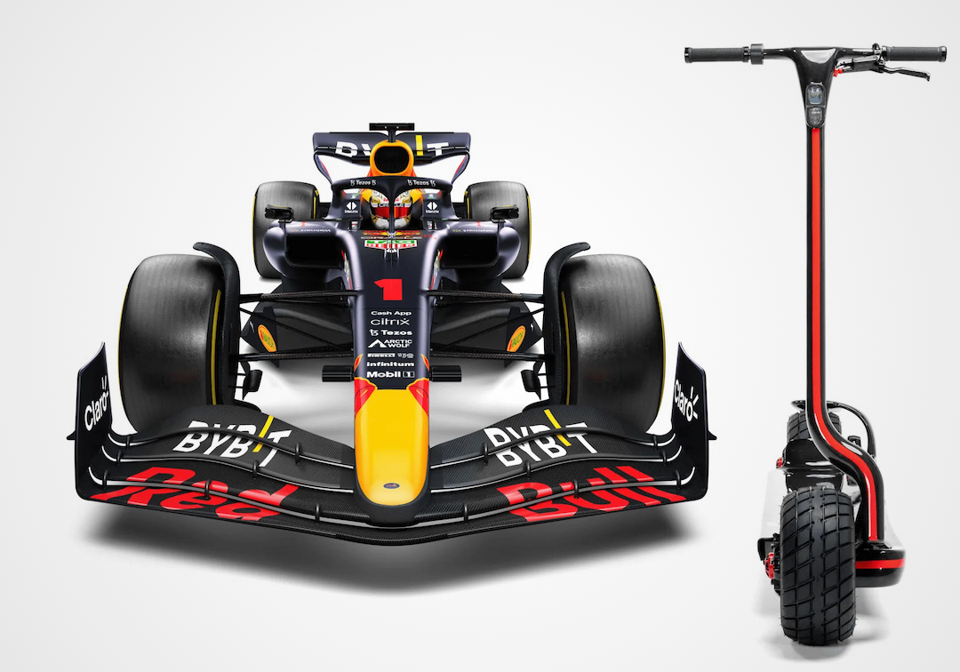 F1 champion team red bull racing designs winning escooter for the
