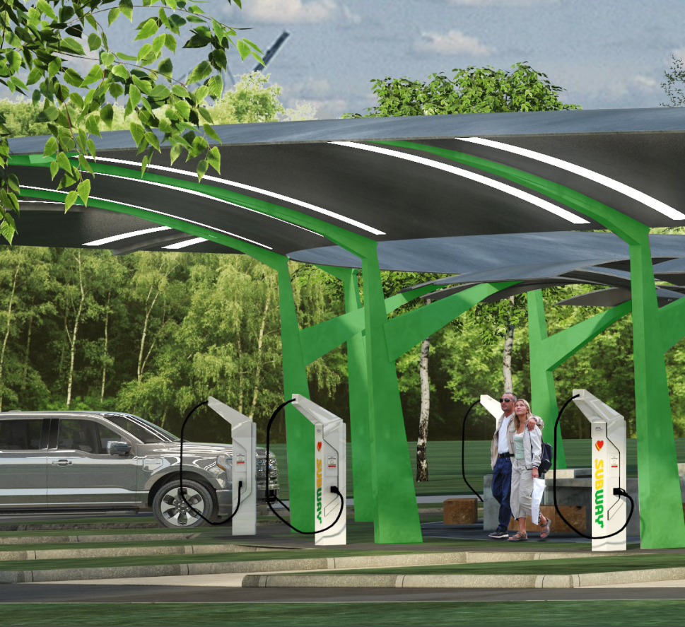 Subway Wants To Build Locations To Feed Your Electric Car - DesignTAXI.com