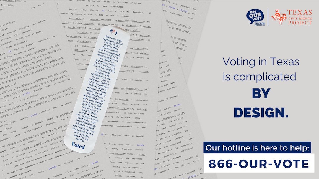 Lengthy ‘I Voted’ Sticker Tells Of All The Obstacles Texan Voters