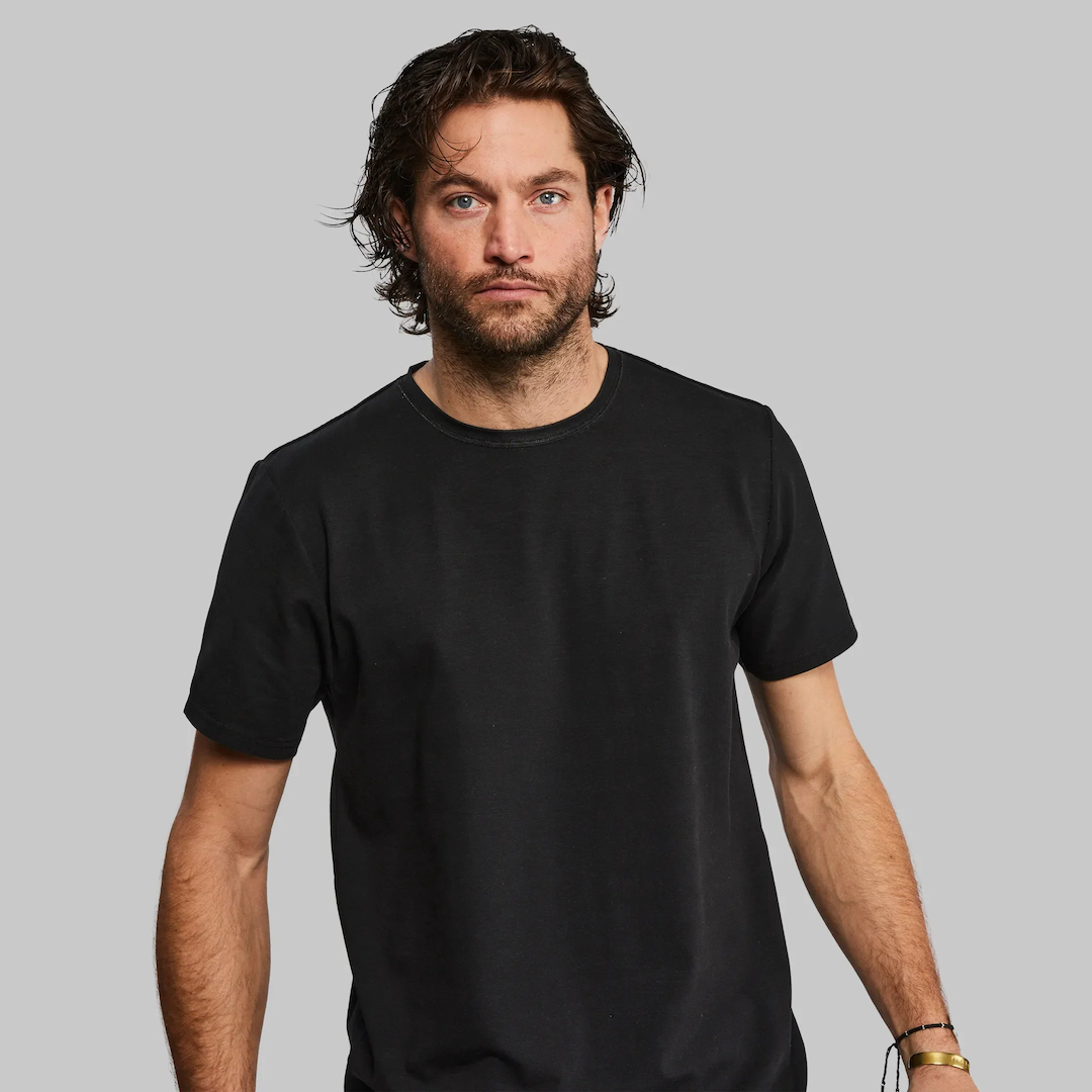 this-plain-black-t-shirt-is-made-from-wooden-waste-dyed-with-it-too