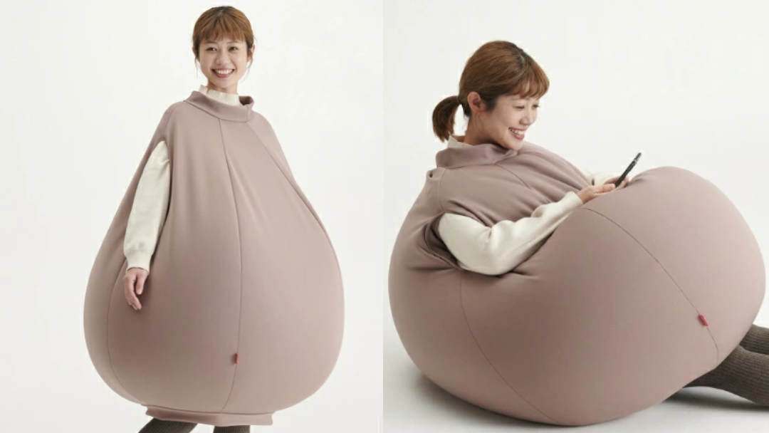 Wearable Bean Bag Ensures You’ll Never Want To Leave Your Cushy Tushy