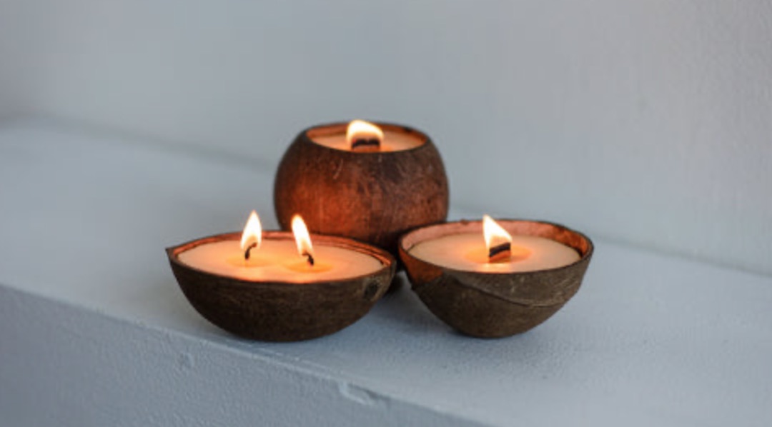 Repurposed Coconut Shells Relight As Candles That Bring Island Life To ...