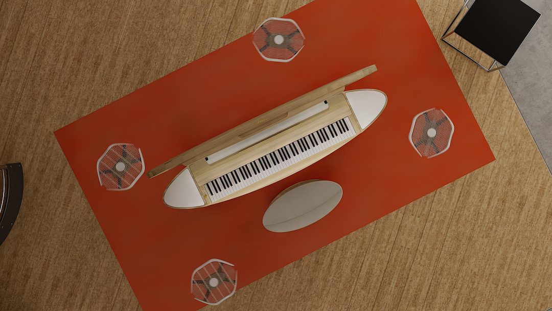 Futuristic Piano Takes Center Stage With An Army Of Flying Speakers