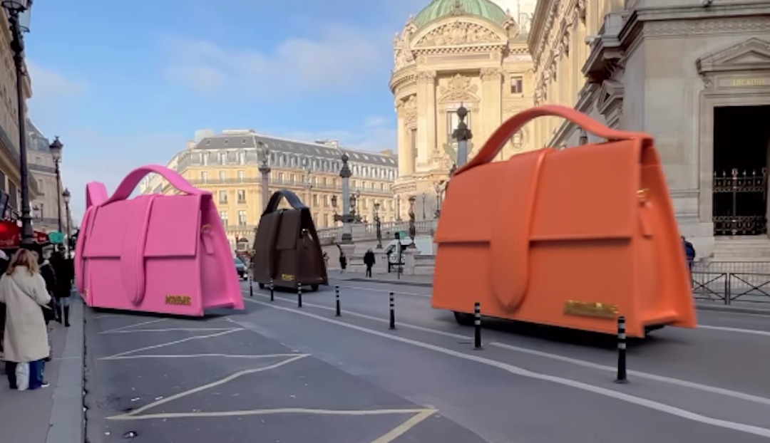 Jacquemus Sends Bus-Sized Bags Zipping Through Streets Of Paris ...