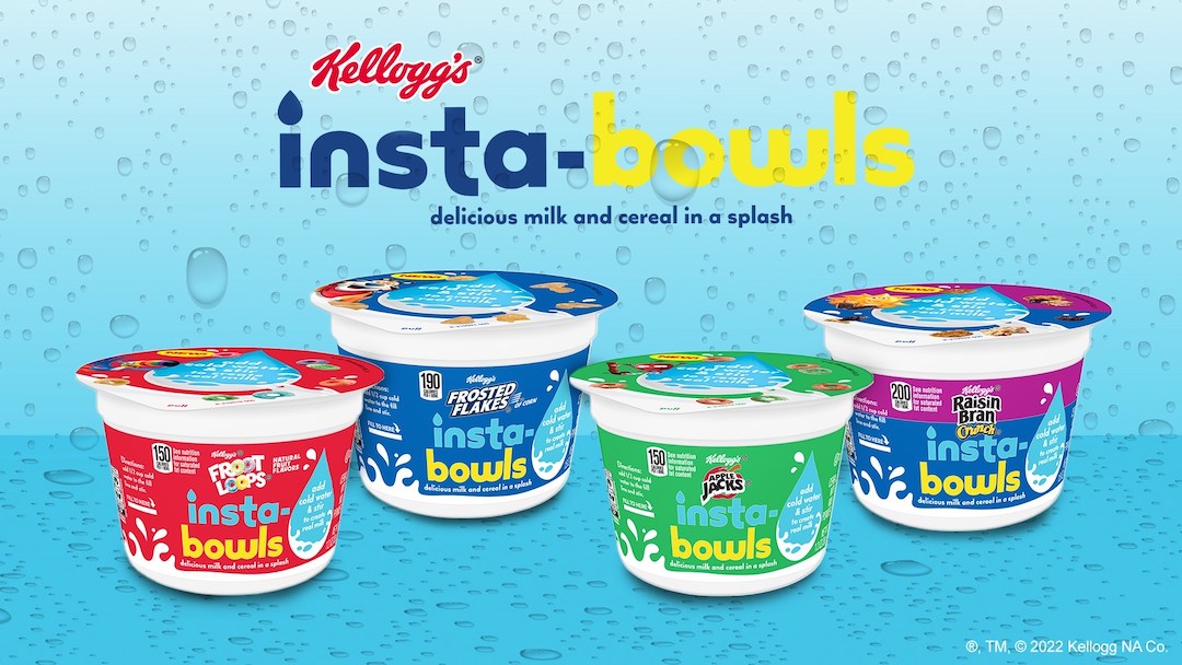 Kellogg’s Serves Up ‘InstaBowls’ With Water Activated Milk For Cereal
