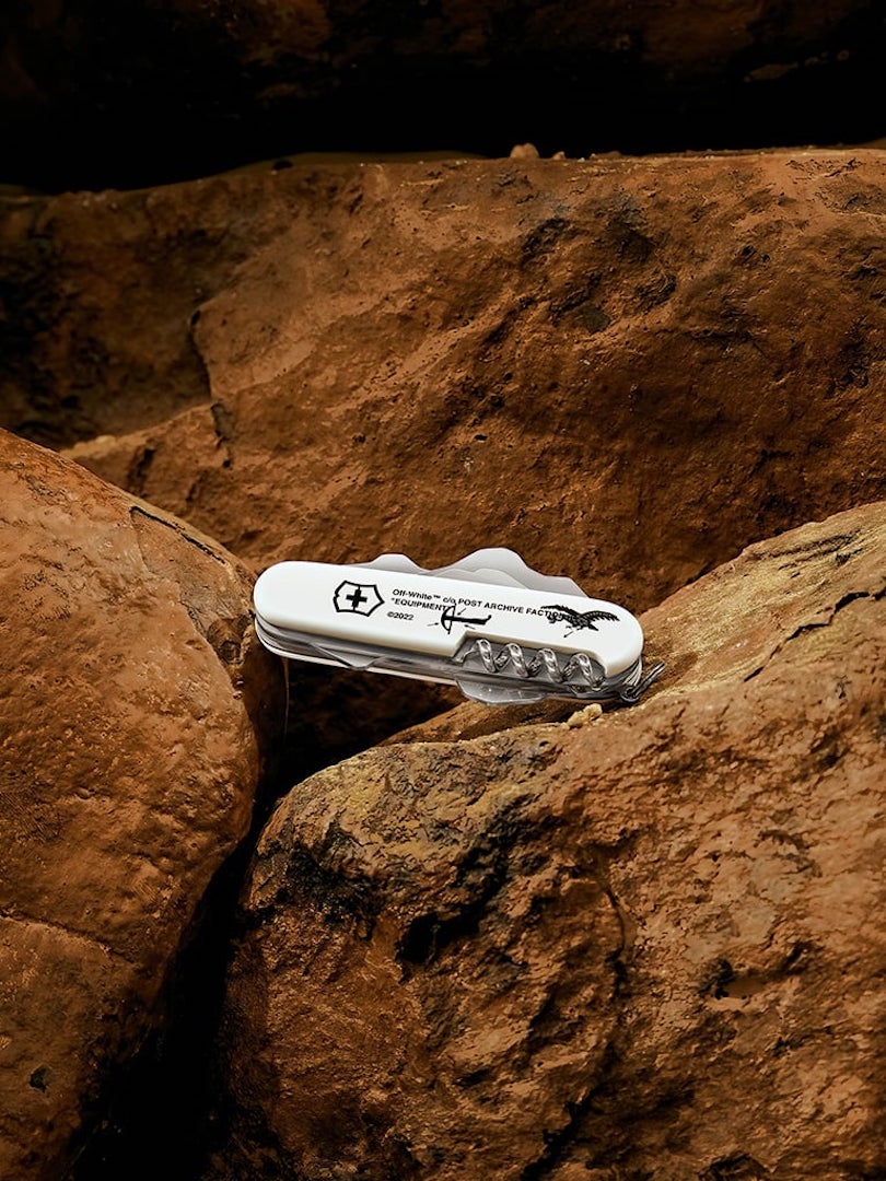 Virgil Abloh Designed Swiss Army Knife Based On Man’s First Tool, Stone