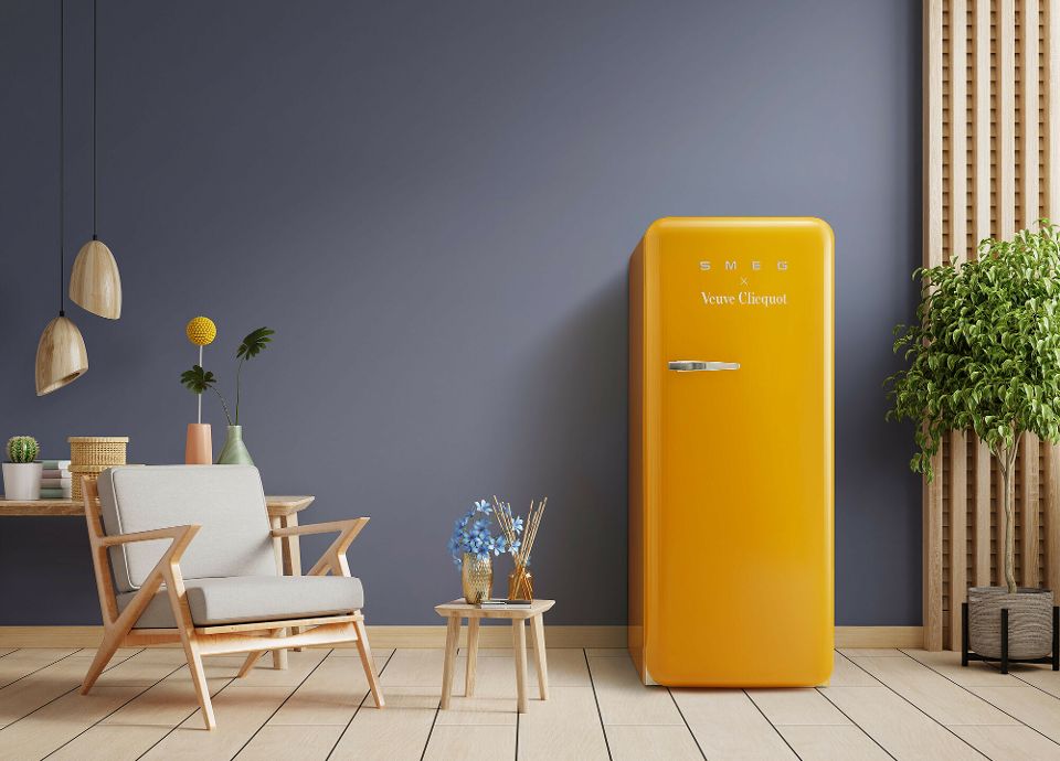 Smeg Rolls Out Fridges Inspired By Veuve Clicquot—Including Champagne